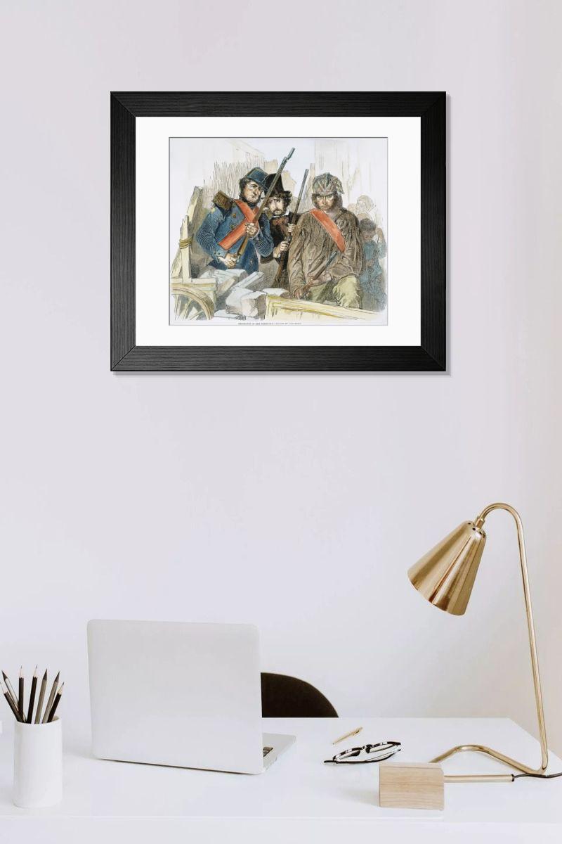 Shown hanging in a room: Modern 14"x12" (36x31cm)