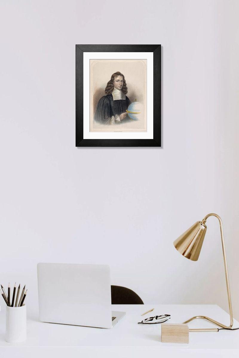 Shown hanging in a room: Modern 14"x12" (36x31cm)