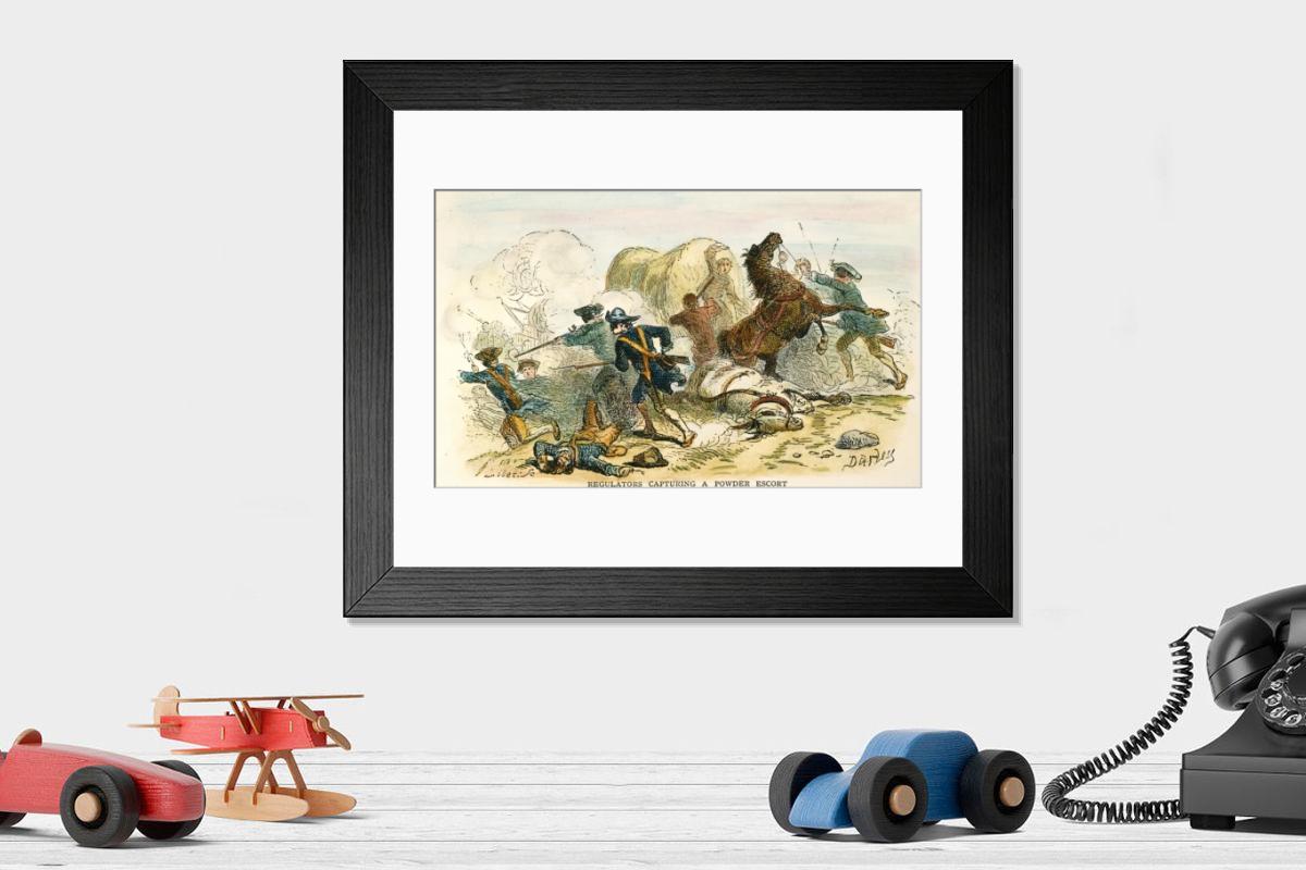 Shown hanging in a room: Modern 14"x12" (36x31cm)