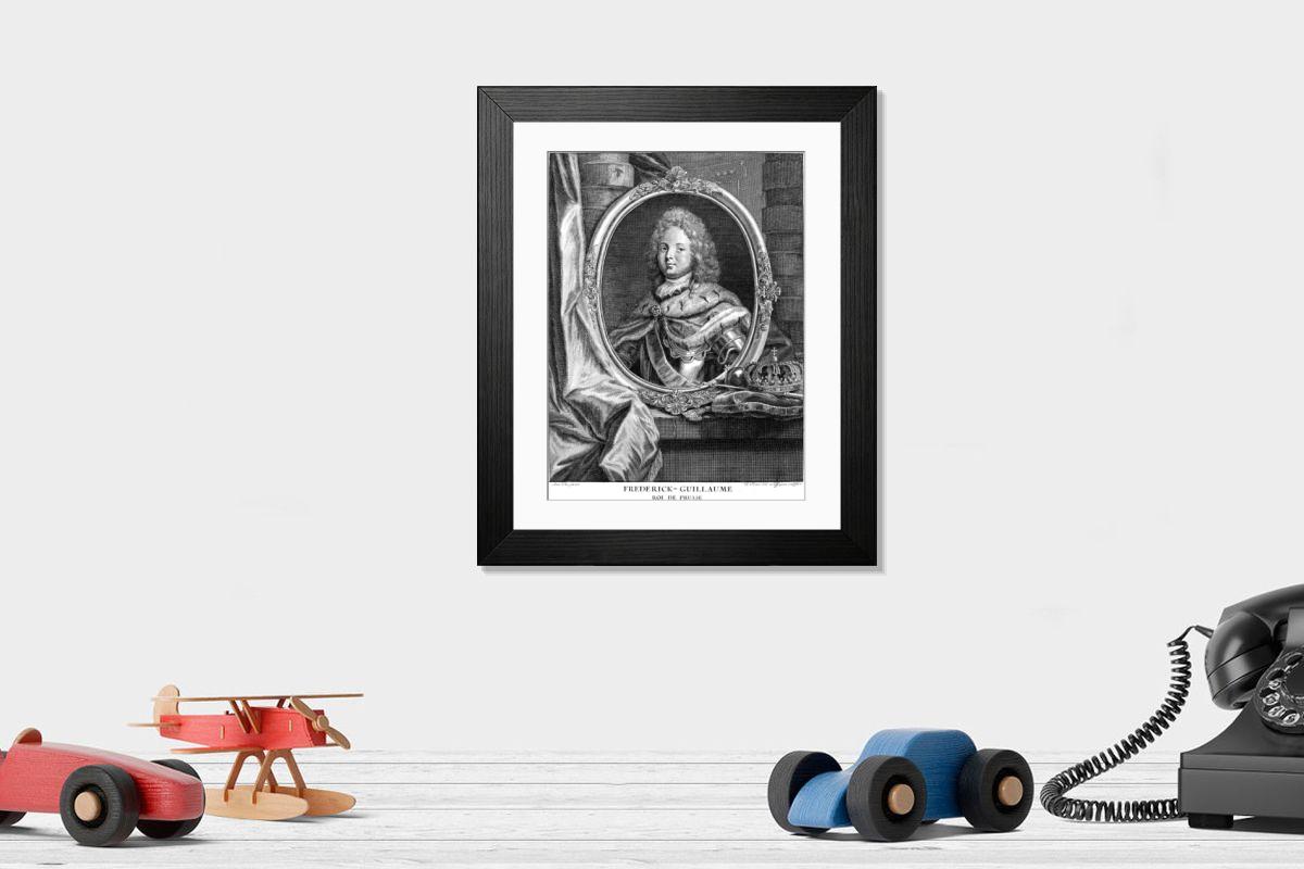 Shown hanging in a room: Modern 14"x12" (36x31cm)