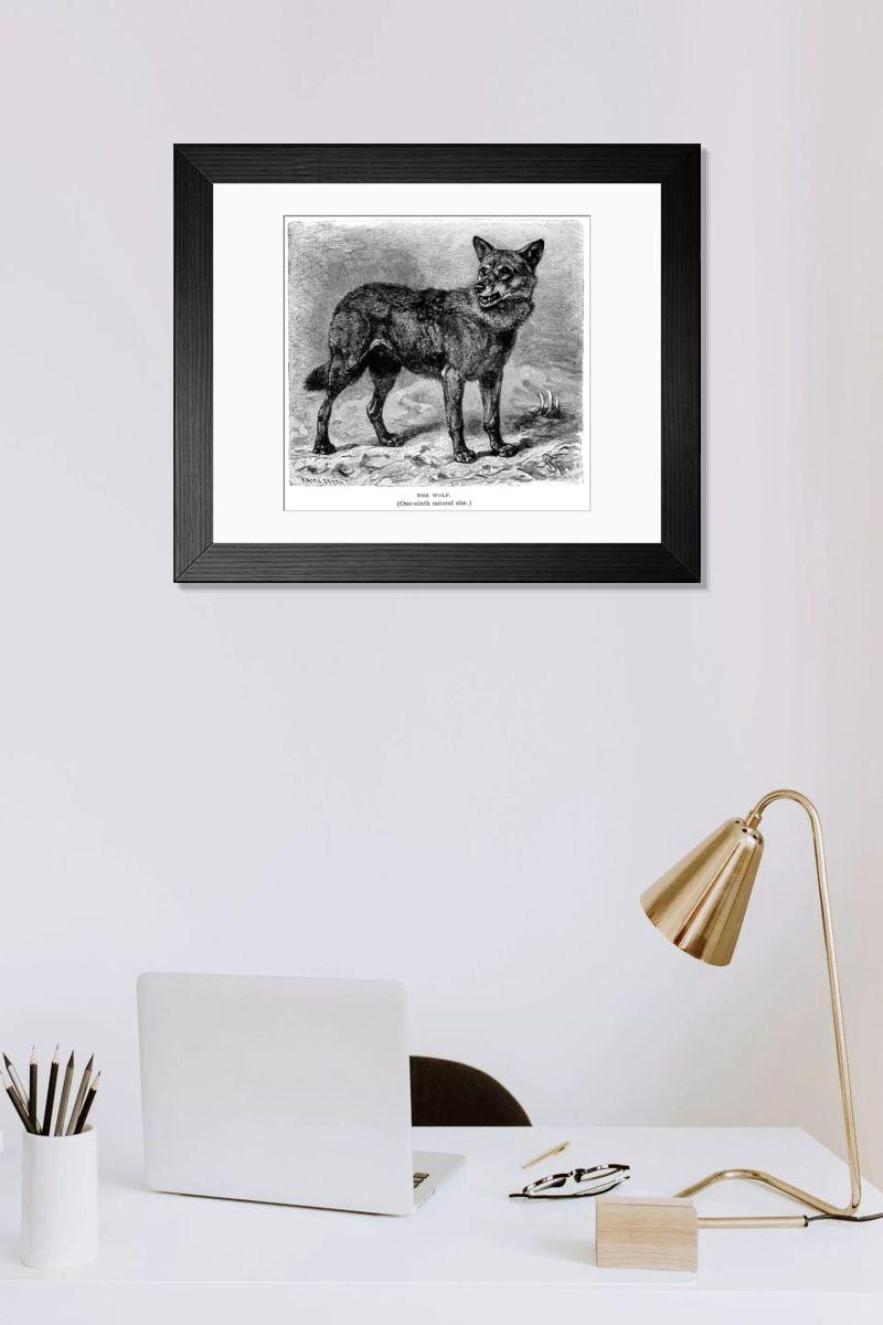 Shown hanging in a room: Modern 14"x12" (36x31cm)