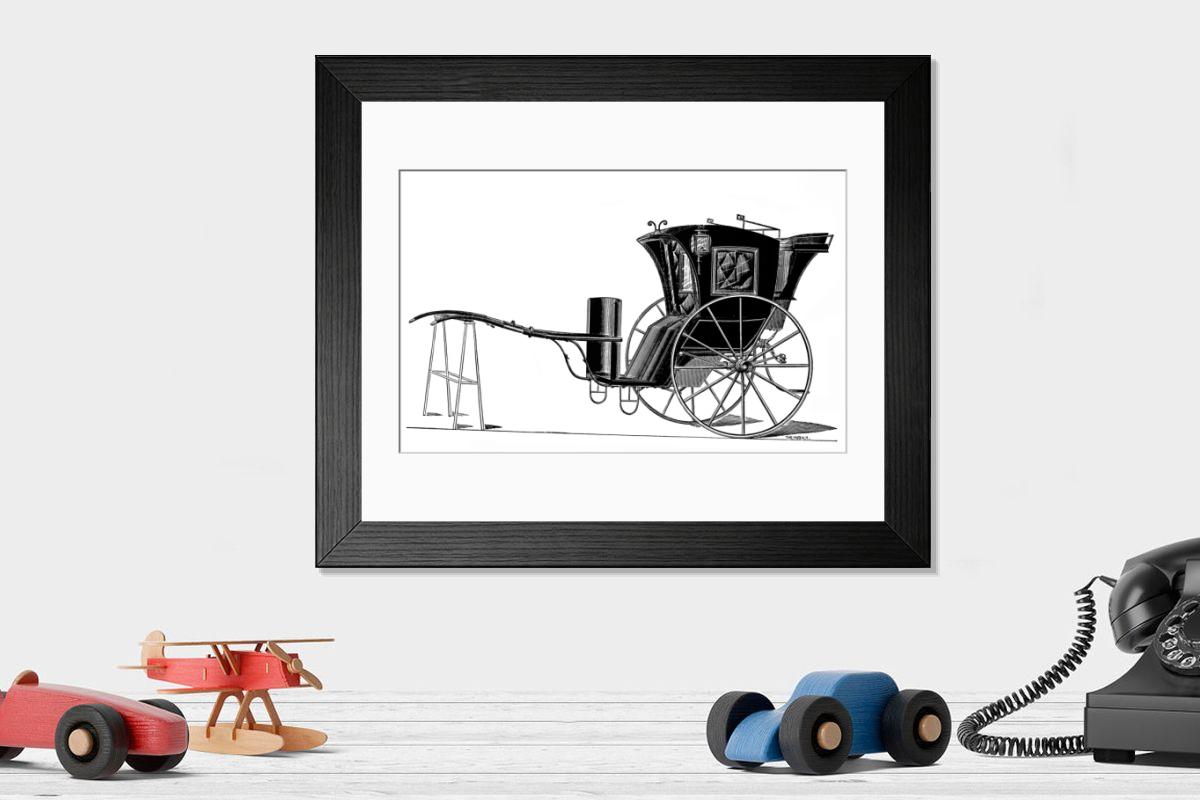 Shown hanging in a room: Modern 14"x12" (36x31cm)