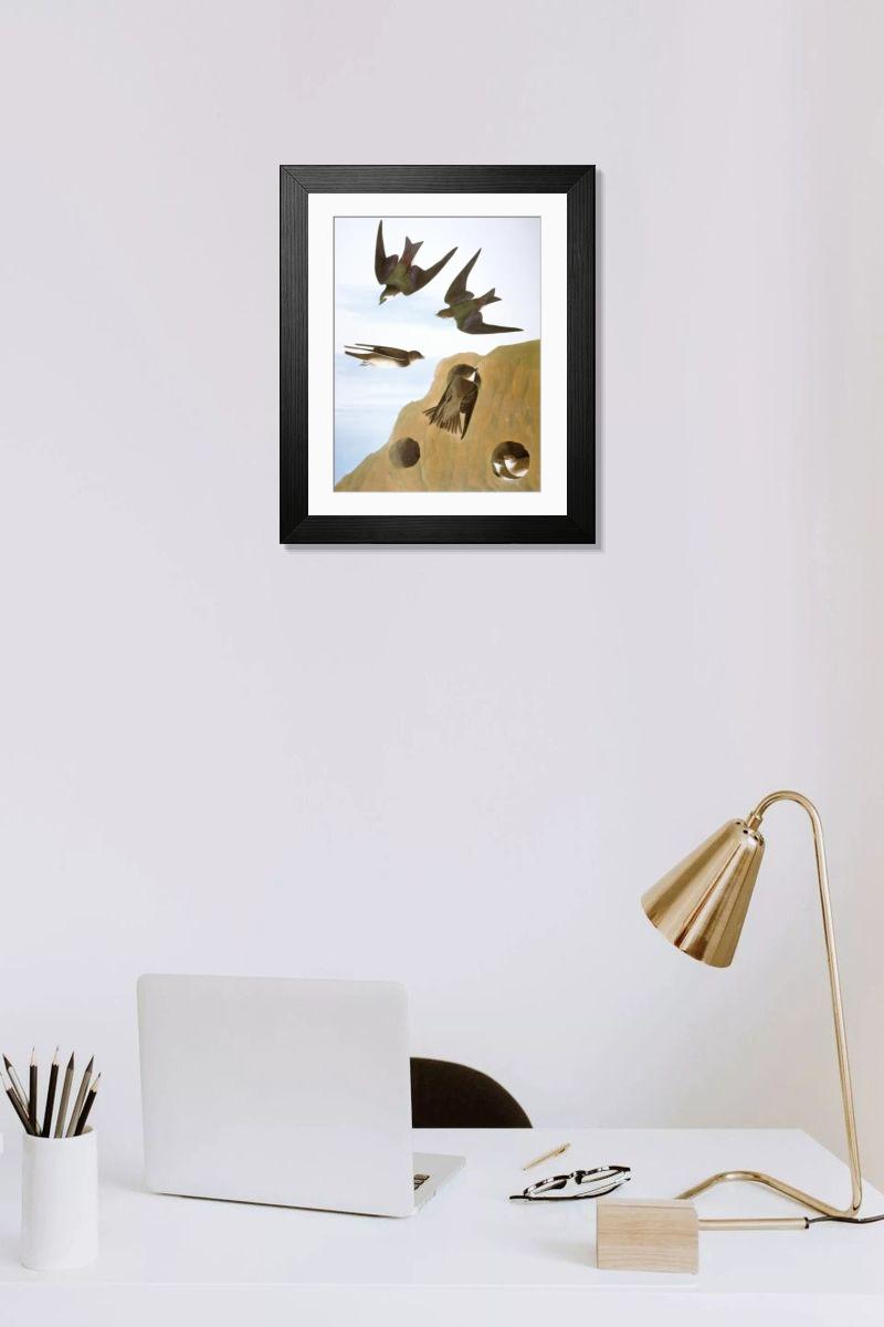 Shown hanging in a room: Modern 14"x12" (36x31cm)
