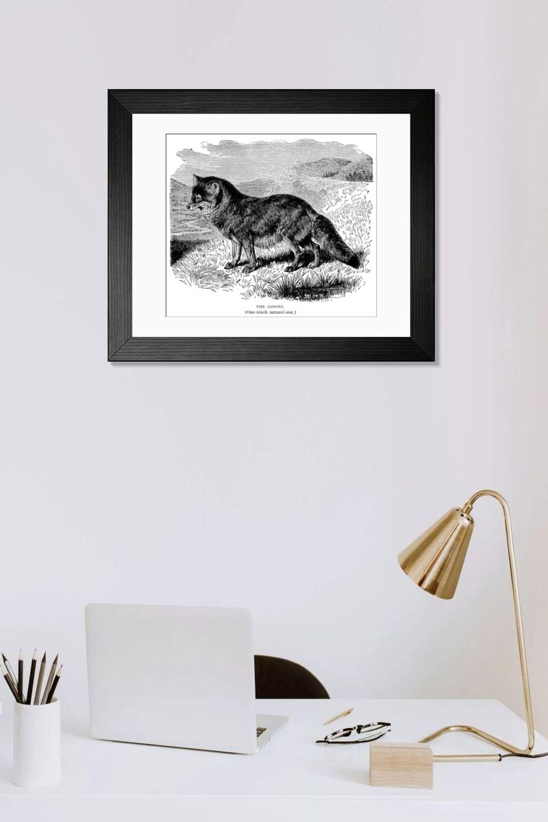 Shown hanging in a room: Modern 14"x12" (36x31cm)