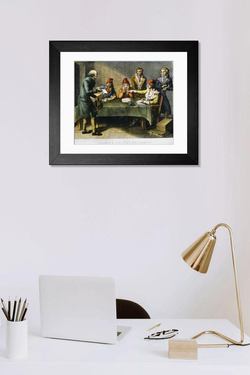 Shown hanging in a room: Modern 14"x12" (36x31cm)
