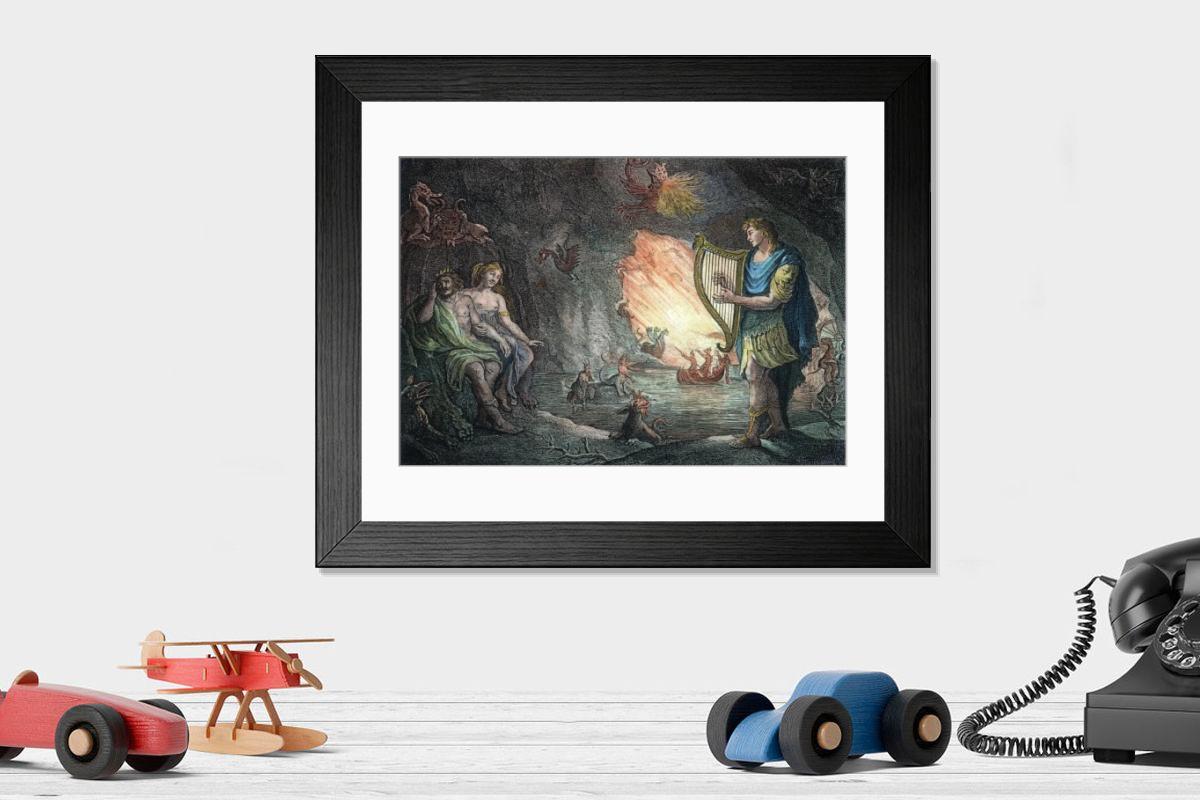 Shown hanging in a room: Modern 14"x12" (36x31cm)