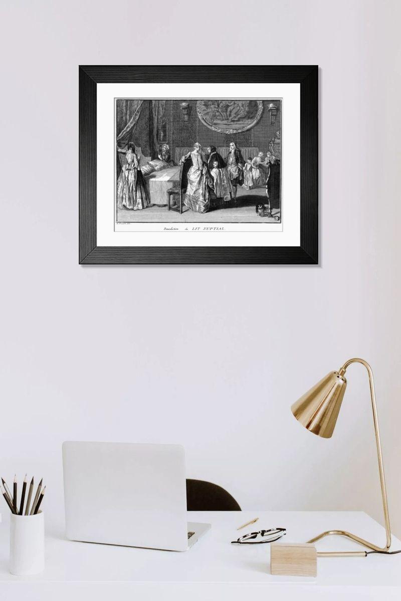 Shown hanging in a room: Modern 14"x12" (36x31cm)