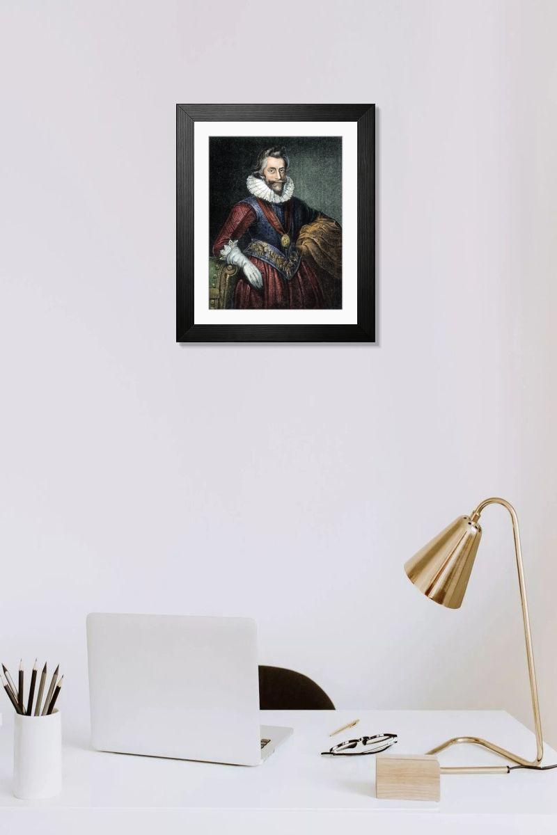 Shown hanging in a room: Modern 14"x12" (36x31cm)