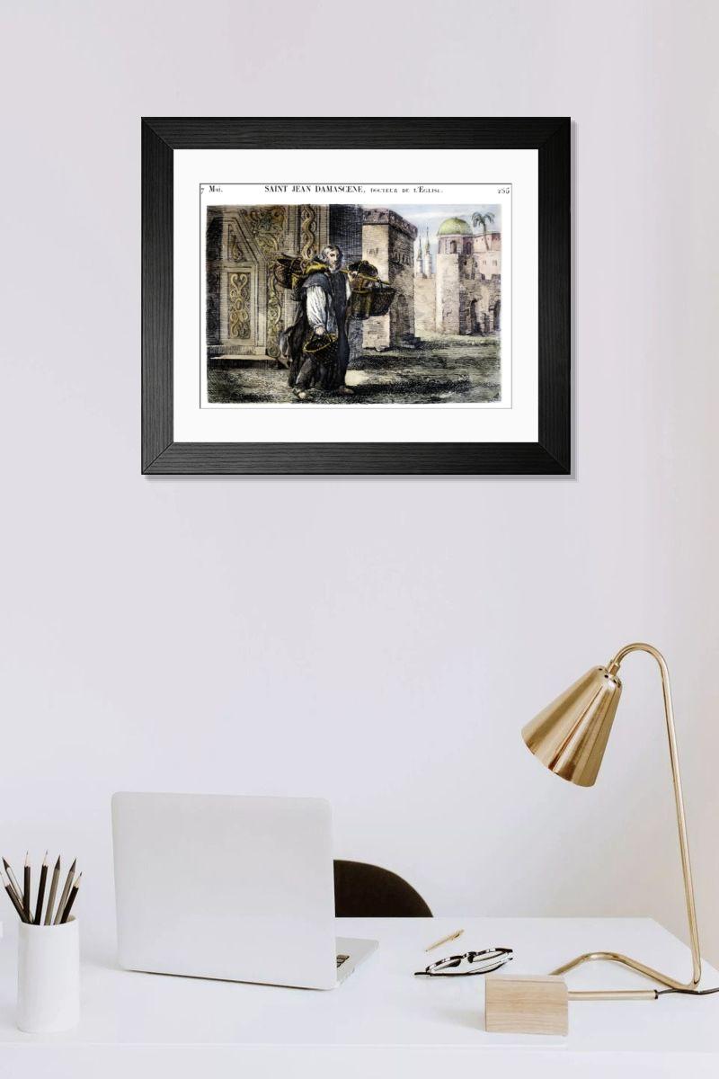 Shown hanging in a room: Modern 14"x12" (36x31cm)