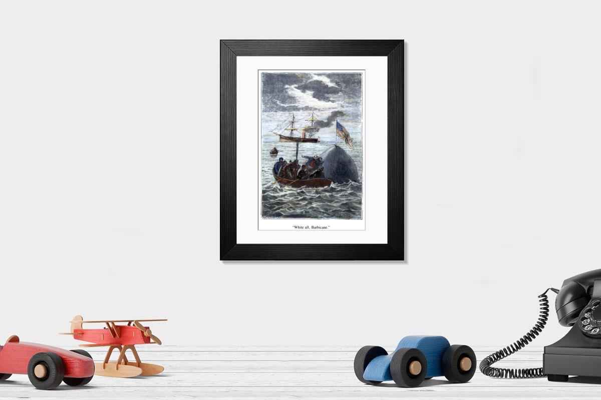 Shown hanging in a room: Modern 14"x12" (36x31cm)