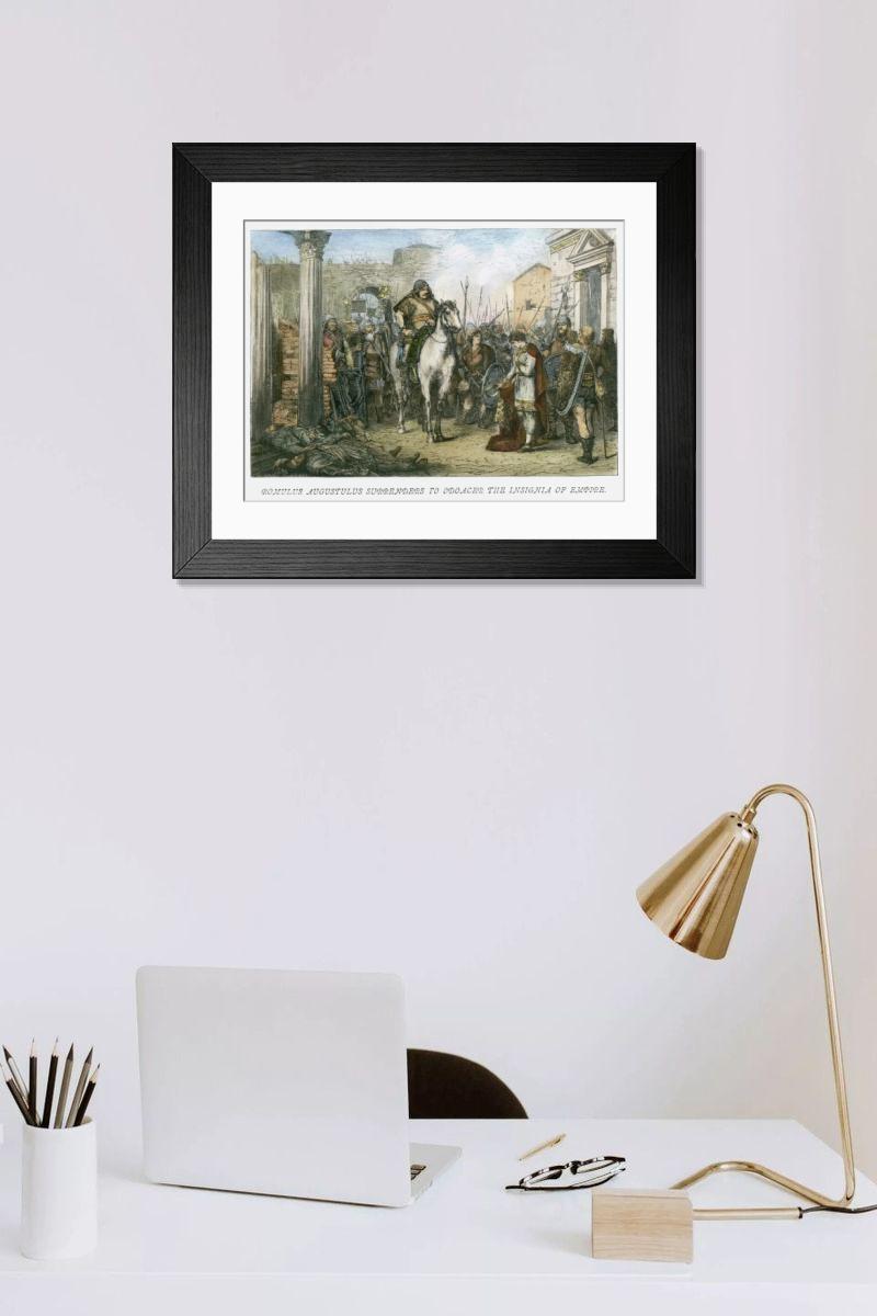 Shown hanging in a room: Modern 14"x12" (36x31cm)