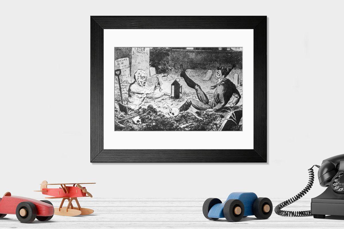 Shown hanging in a room: Modern 14"x12" (36x31cm)