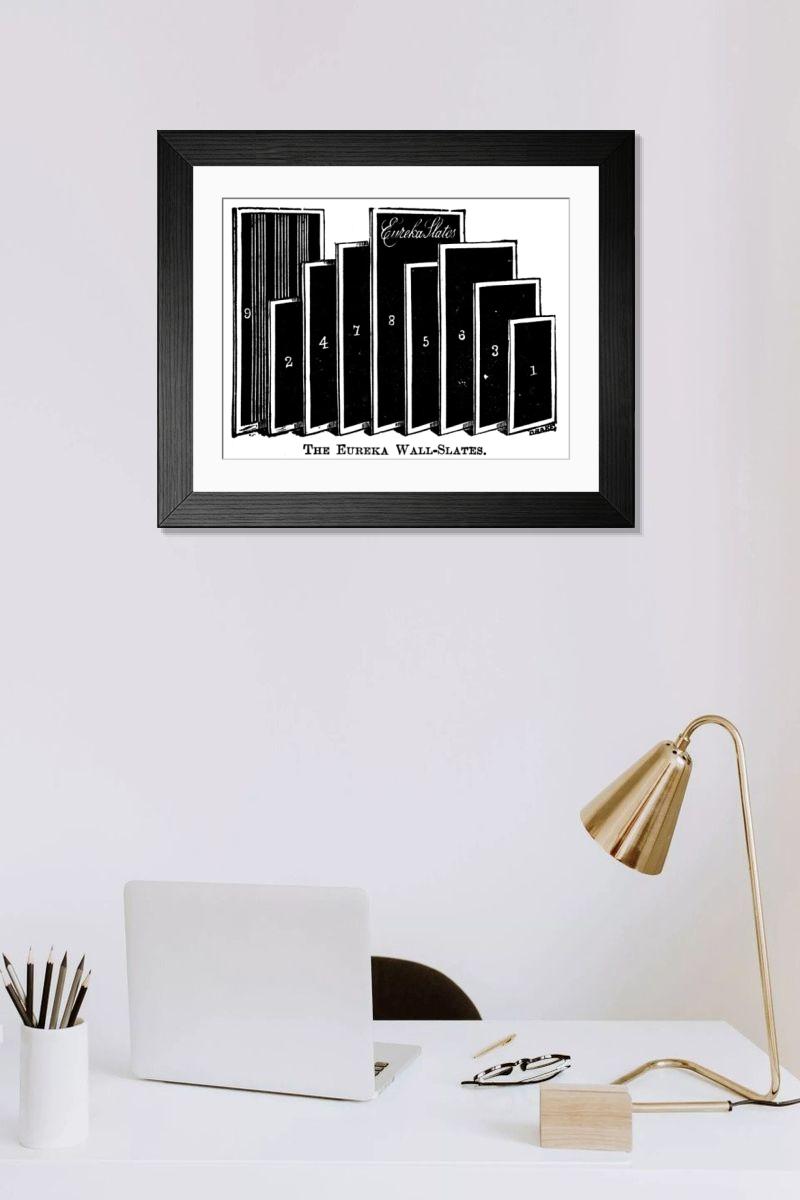 Shown hanging in a room: Modern 14"x12" (36x31cm)
