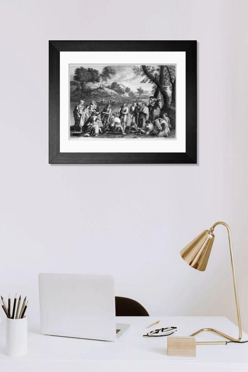 Shown hanging in a room: Modern 14"x12" (36x31cm)