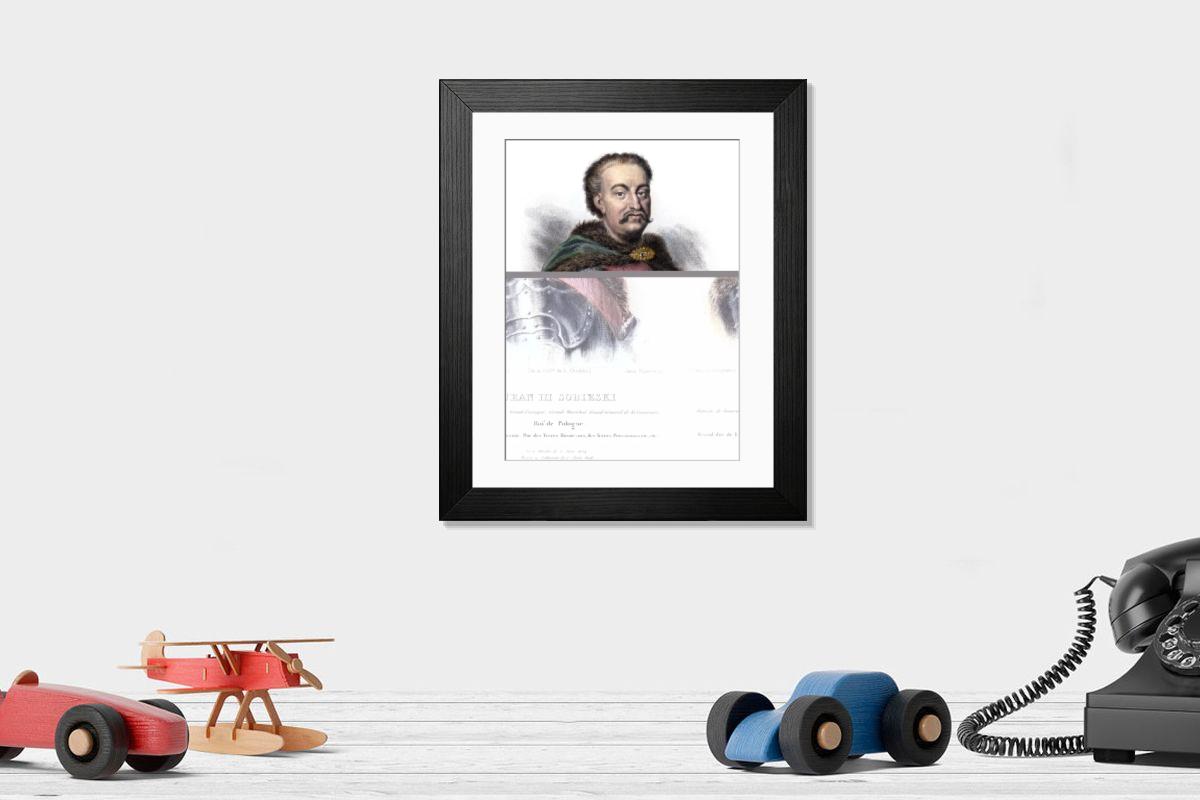 Shown hanging in a room: Modern 14"x12" (36x31cm)
