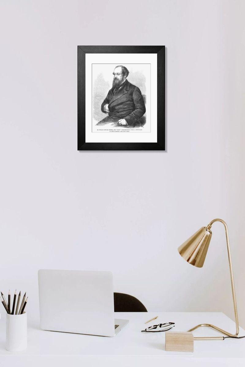 Shown hanging in a room: Modern 14"x12" (36x31cm)