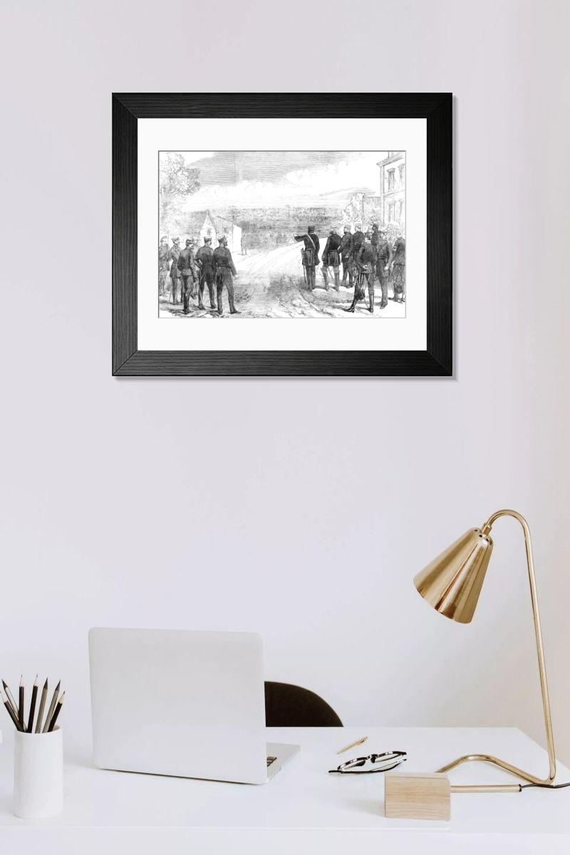 Shown hanging in a room: Modern 14"x12" (36x31cm)