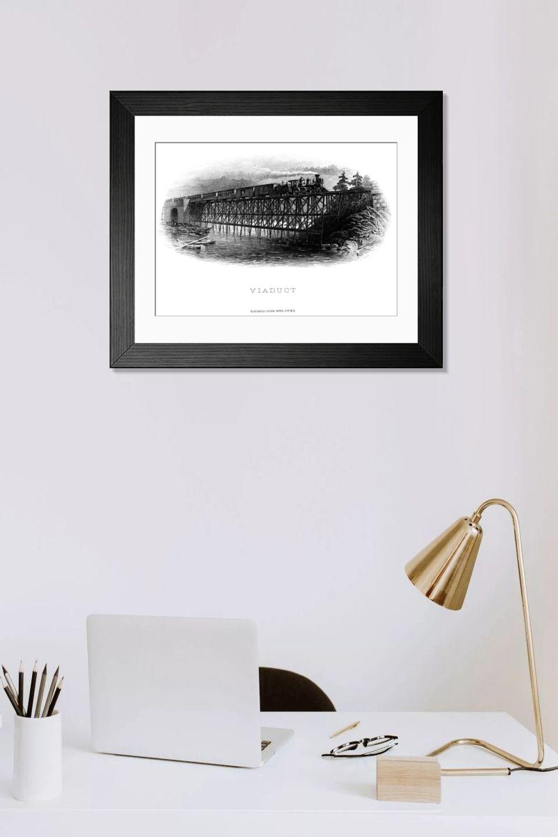 Shown hanging in a room: Modern 14"x12" (36x31cm)