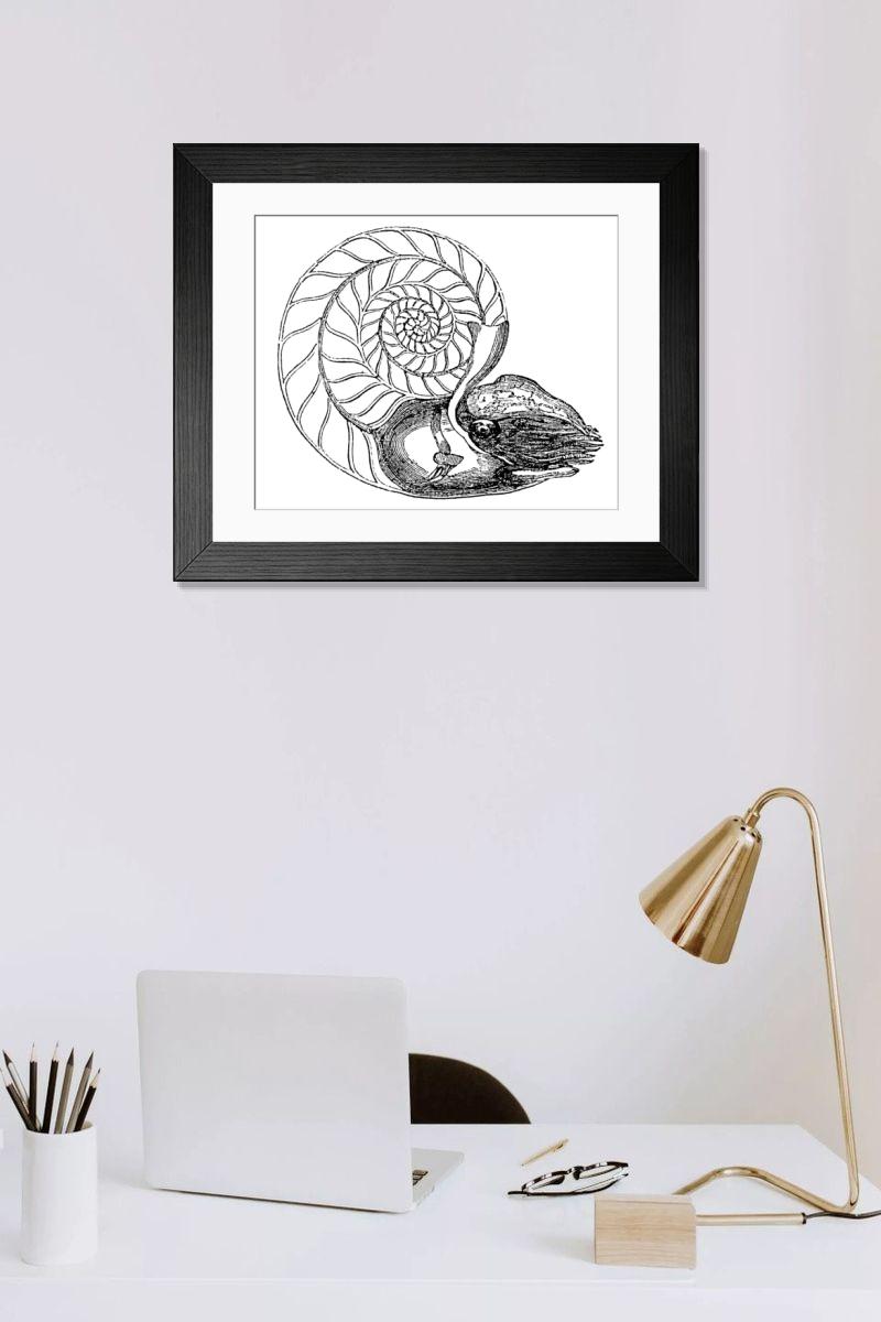 Shown hanging in a room: Modern 14"x12" (36x31cm)