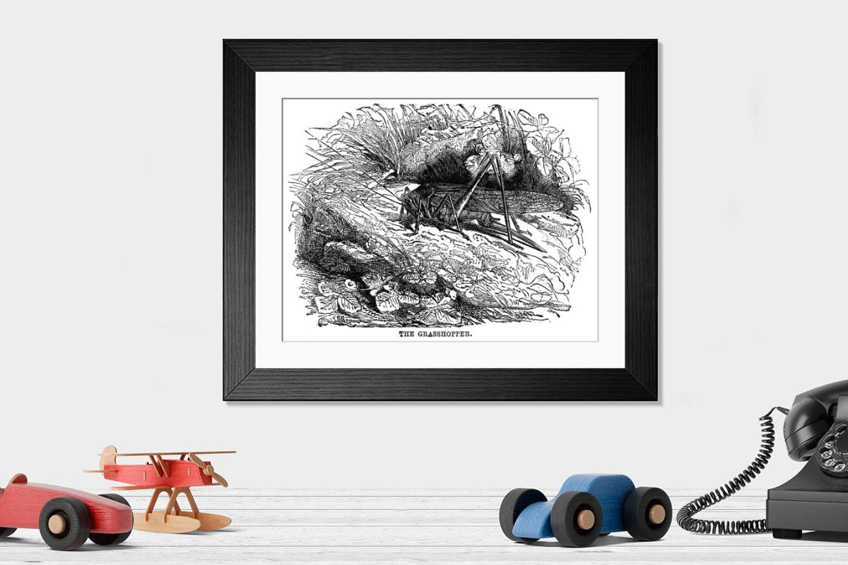 Shown hanging in a room: Modern 14"x12" (36x31cm)