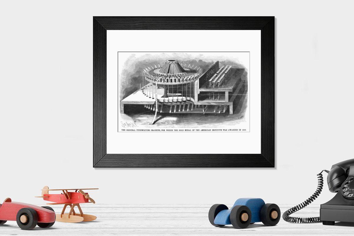 Shown hanging in a room: Modern 14"x12" (36x31cm)