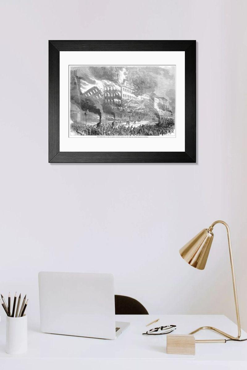 Shown hanging in a room: Modern 14"x12" (36x31cm)