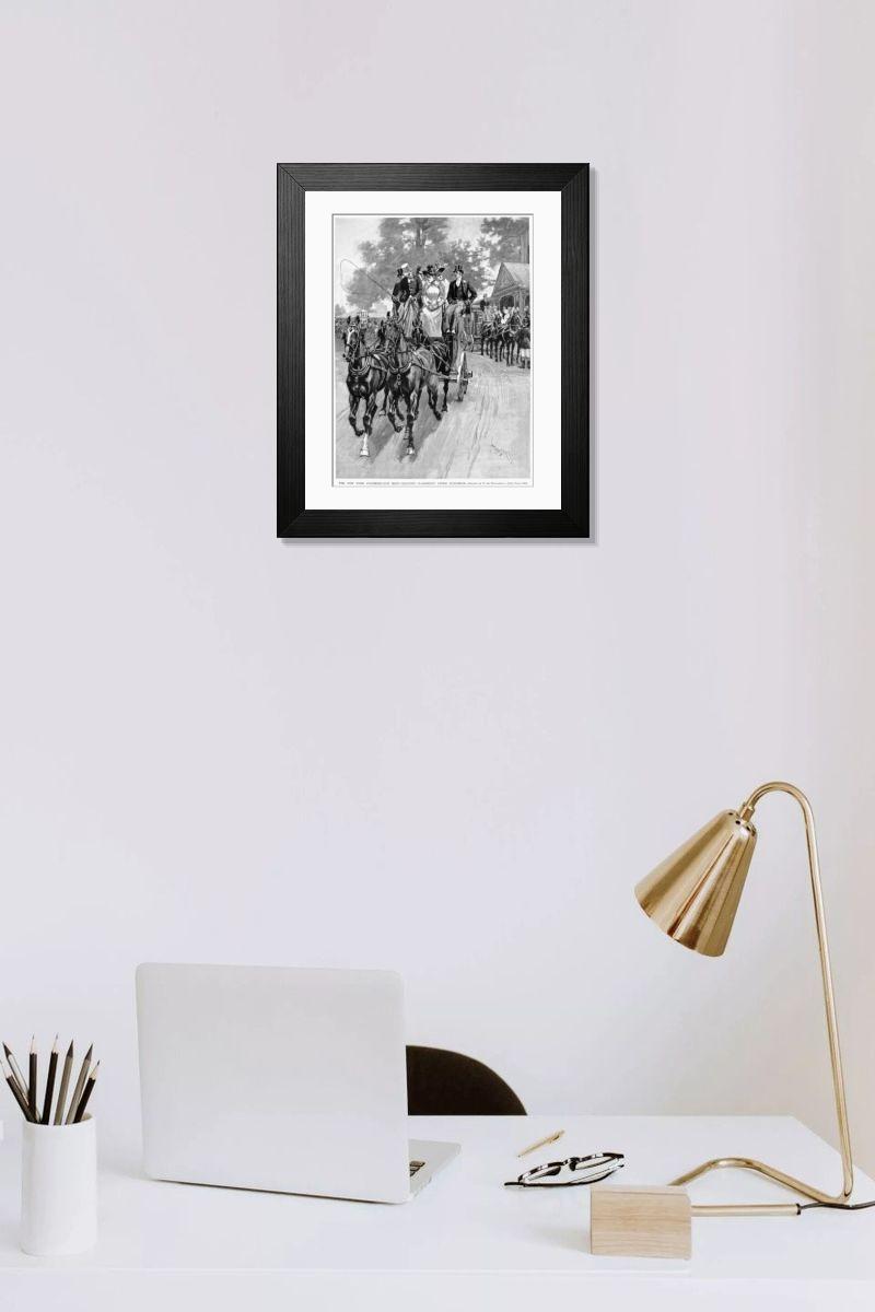 Shown hanging in a room: Modern 14"x12" (36x31cm)