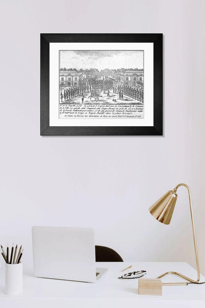 Shown hanging in a room: Modern 14"x12" (36x31cm)