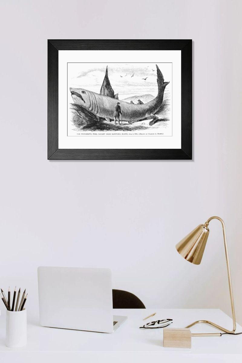 Shown hanging in a room: Modern 14"x12" (36x31cm)