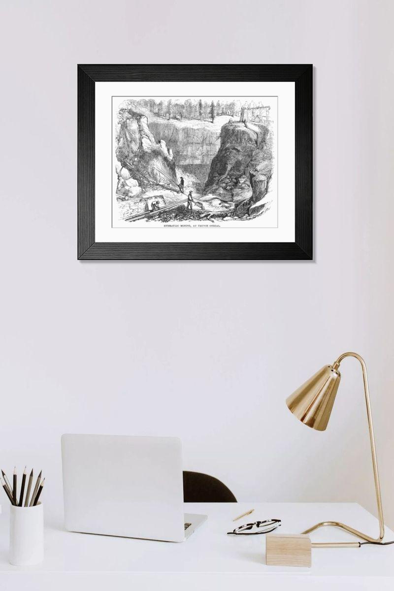 Shown hanging in a room: Modern 14"x12" (36x31cm)
