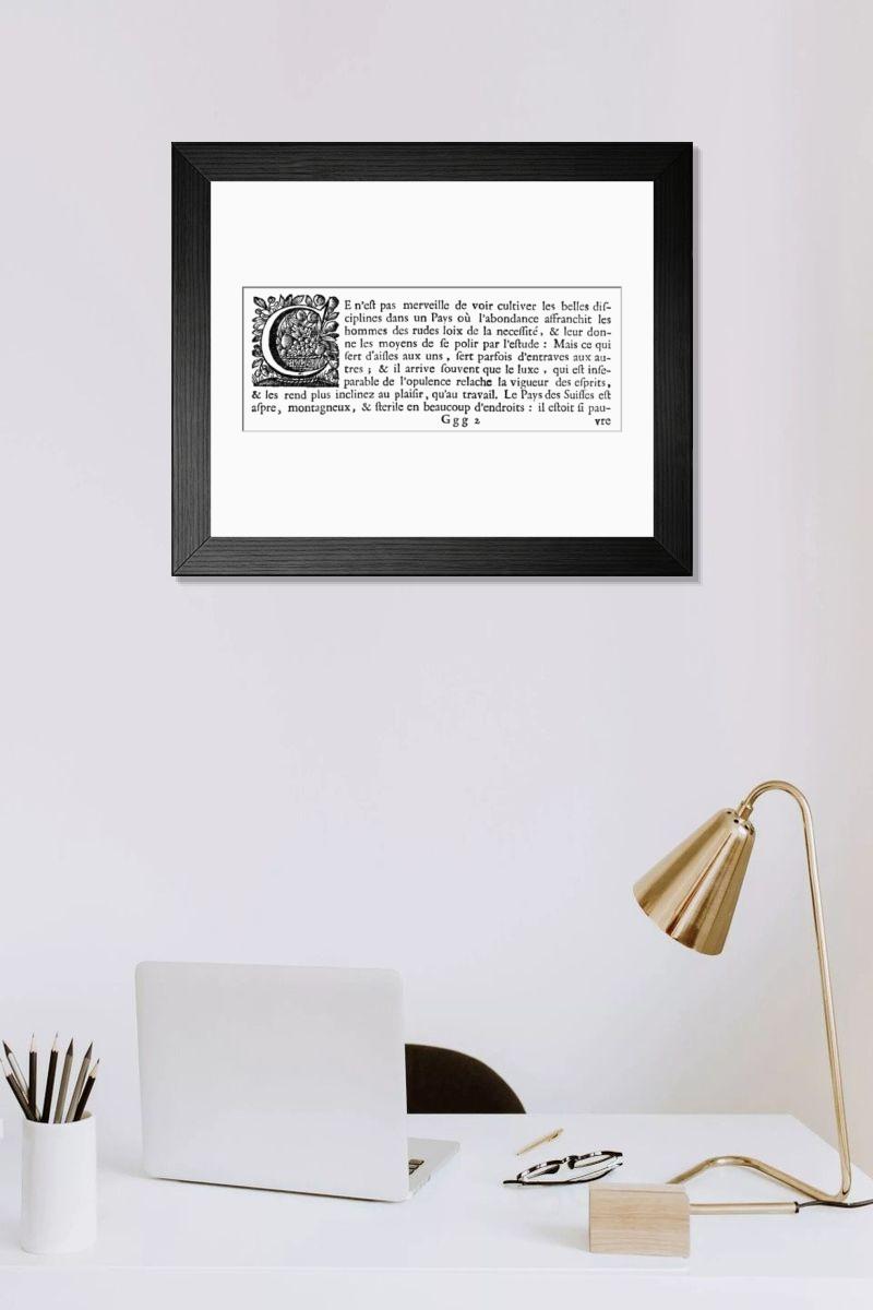 Shown hanging in a room: Modern 14"x12" (36x31cm)