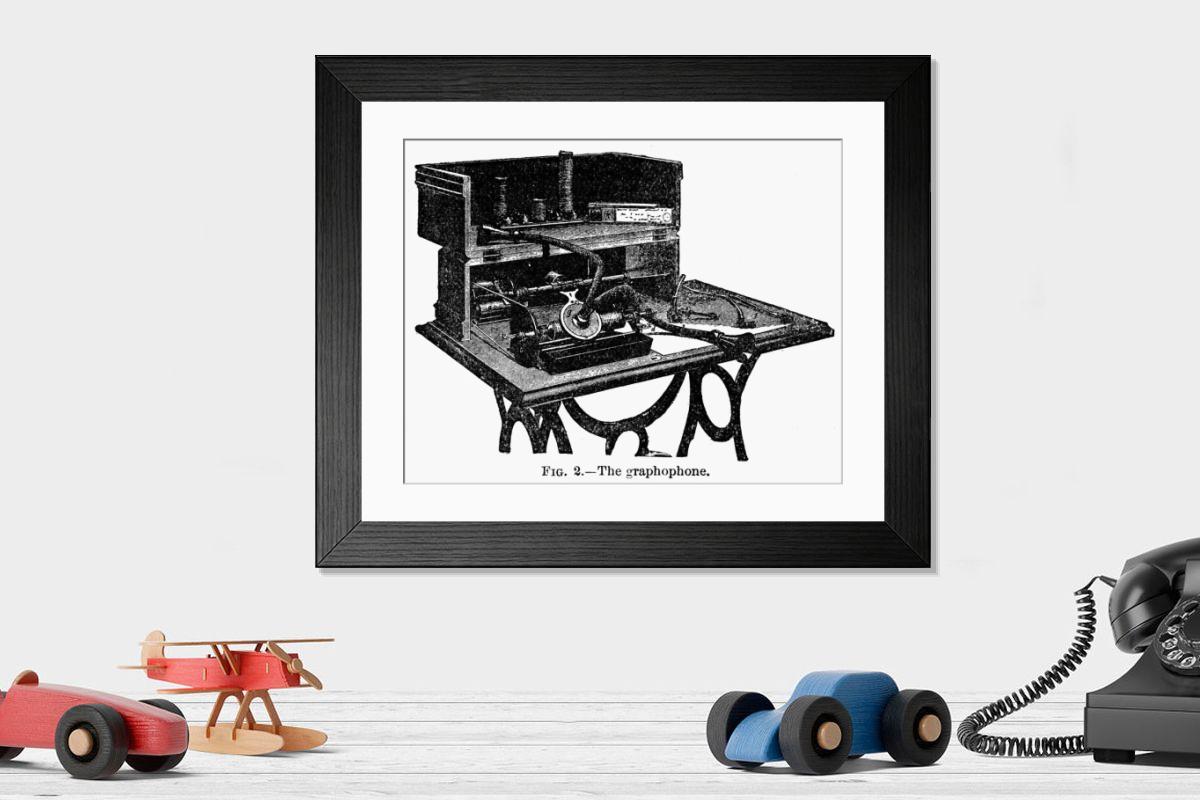 Shown hanging in a room: Modern 14"x12" (36x31cm)