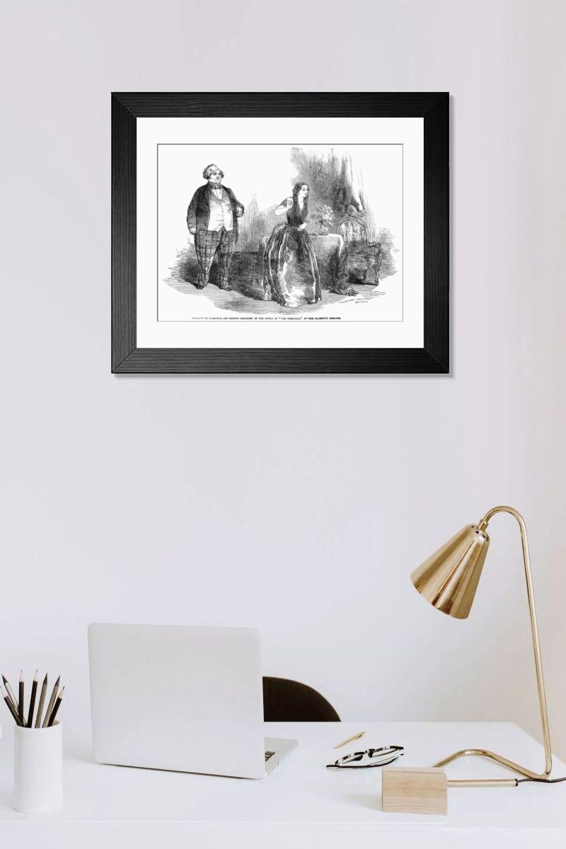 Shown hanging in a room: Modern 14"x12" (36x31cm)