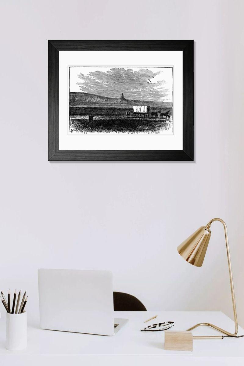 Shown hanging in a room: Modern 14"x12" (36x31cm)