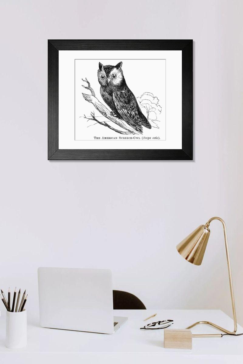 Shown hanging in a room: Modern 14"x12" (36x31cm)