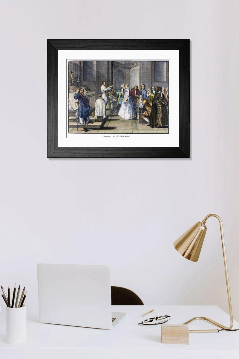 Shown hanging in a room: Modern 14"x12" (36x31cm)