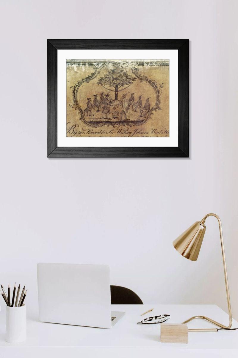 Shown hanging in a room: Modern 14"x12" (36x31cm)