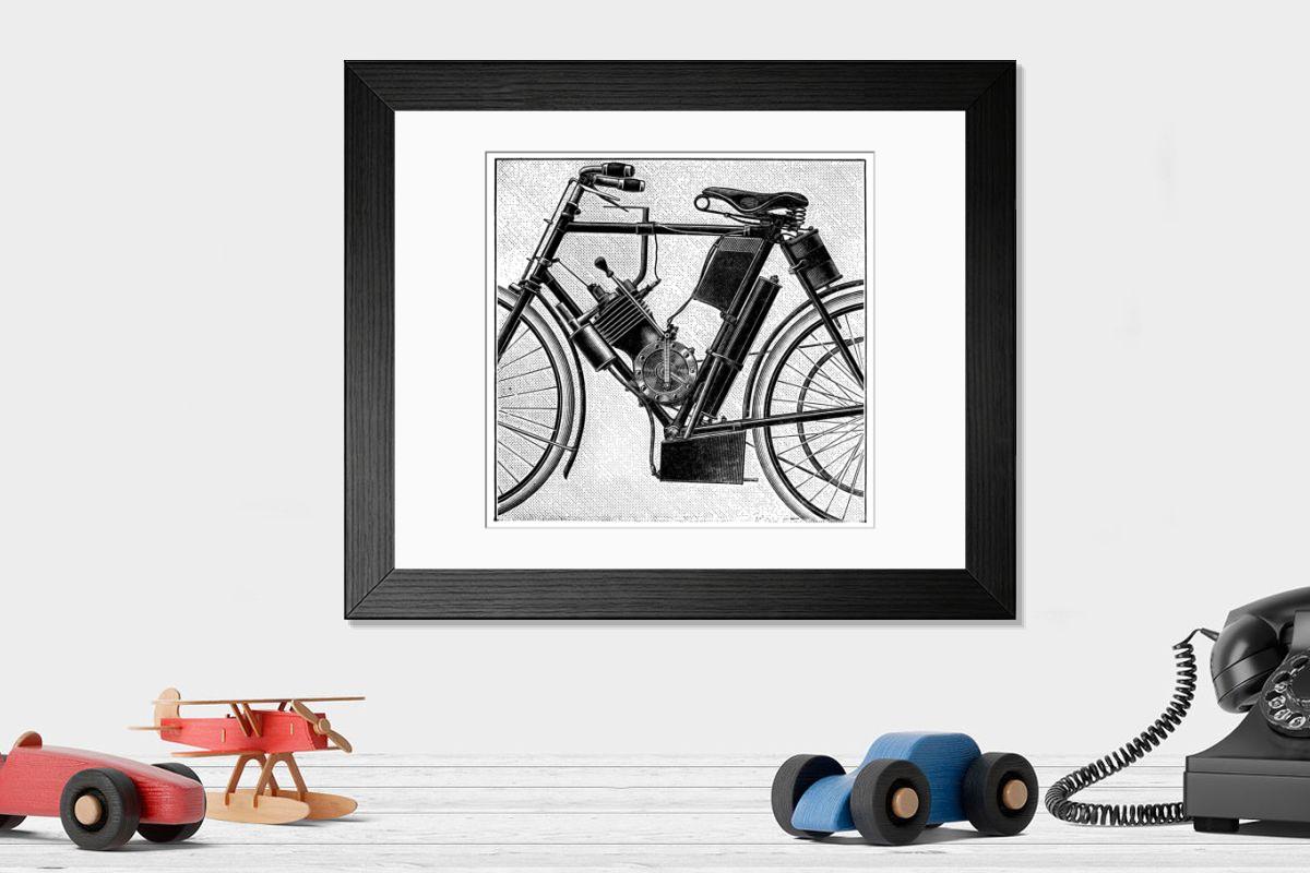 Shown hanging in a room: Modern 14"x12" (36x31cm)