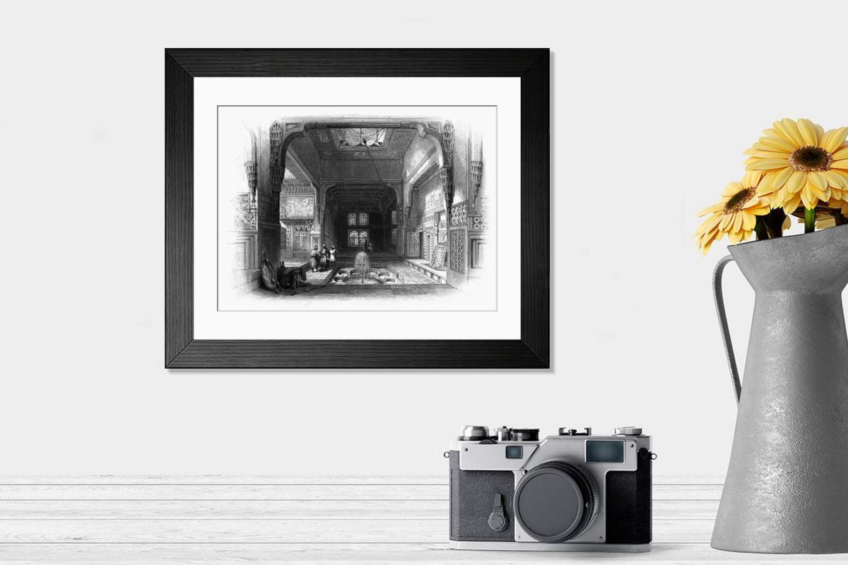 Shown hanging in a room: Modern 14"x12" (36x31cm)