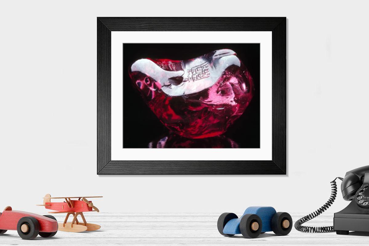 Shown hanging in a room: Modern 14"x12" (36x31cm)