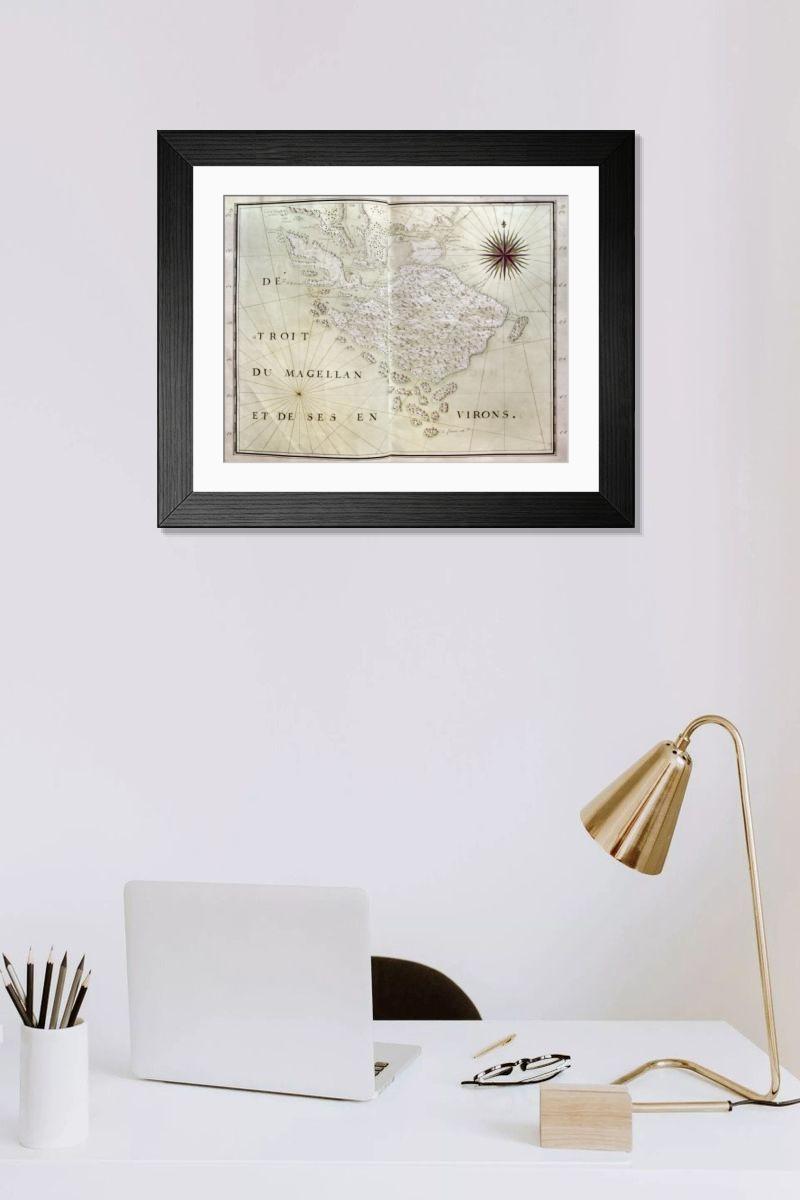 Shown hanging in a room: Modern 14"x12" (36x31cm)