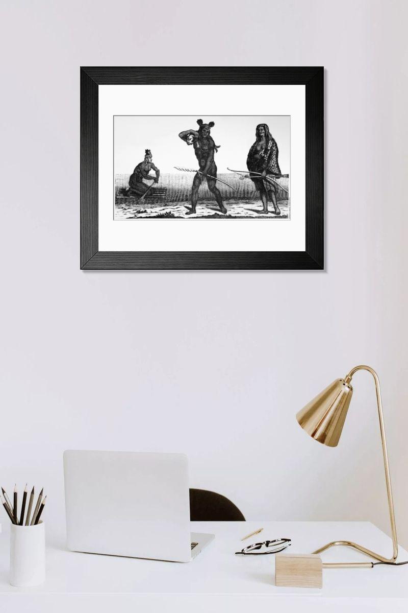Shown hanging in a room: Modern 14"x12" (36x31cm)