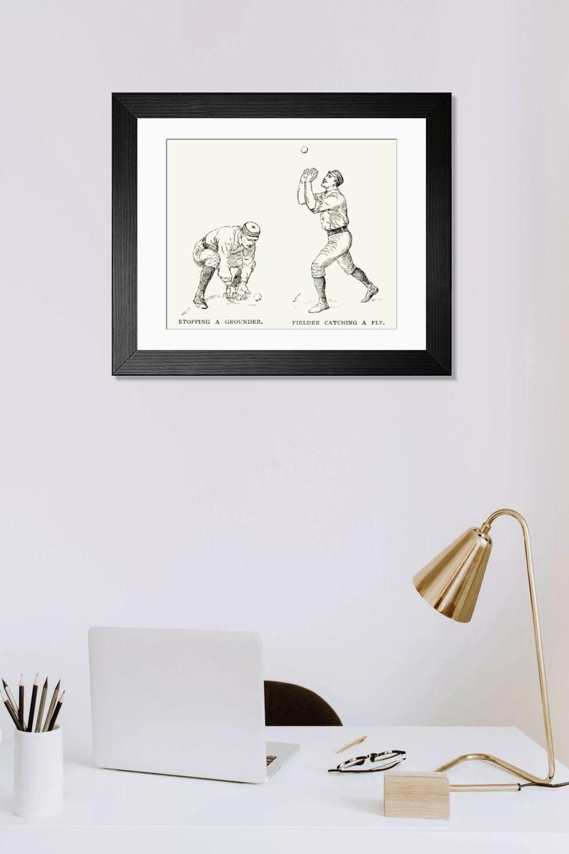 Shown hanging in a room: Modern 14"x12" (36x31cm)