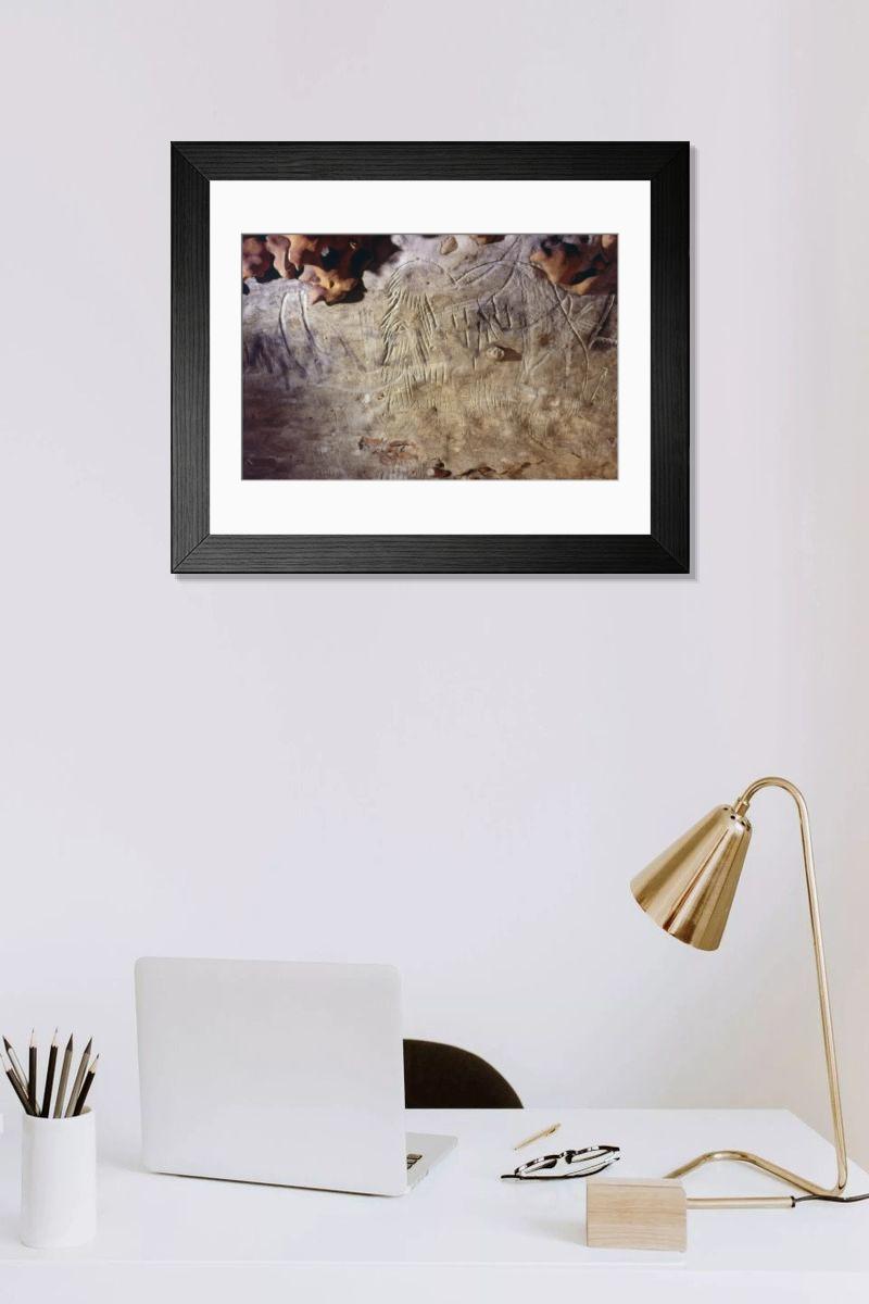 Shown hanging in a room: Modern 14"x12" (36x31cm)