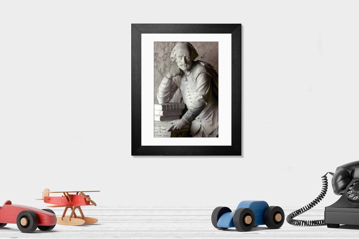Shown hanging in a room: Modern 14"x12" (36x31cm)