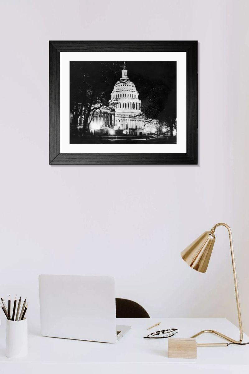 Shown hanging in a room: Modern 14"x12" (36x31cm)