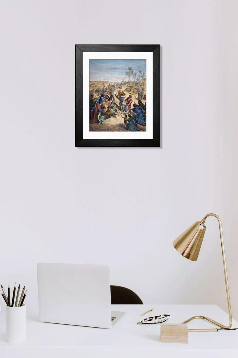 Shown hanging in a room: Modern 14"x12" (36x31cm)