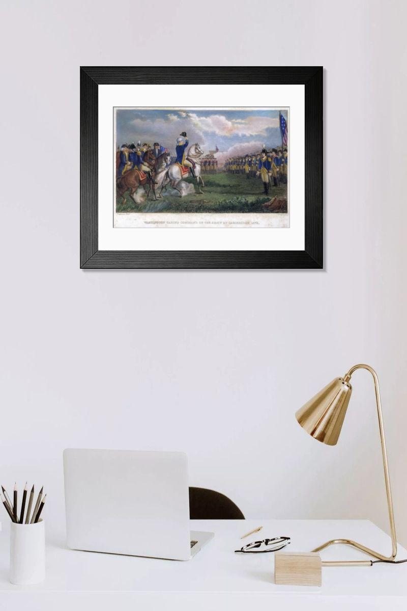 Shown hanging in a room: Modern 14"x12" (36x31cm)