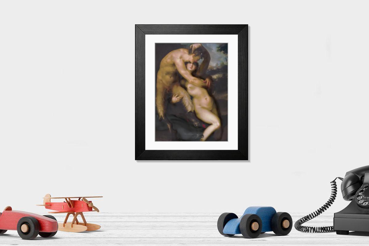 Shown hanging in a room: Modern 14"x12" (36x31cm)