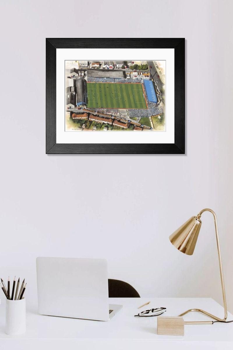 Goldstone Ground Print: A Watercolour of Brighton & Hove Albion's